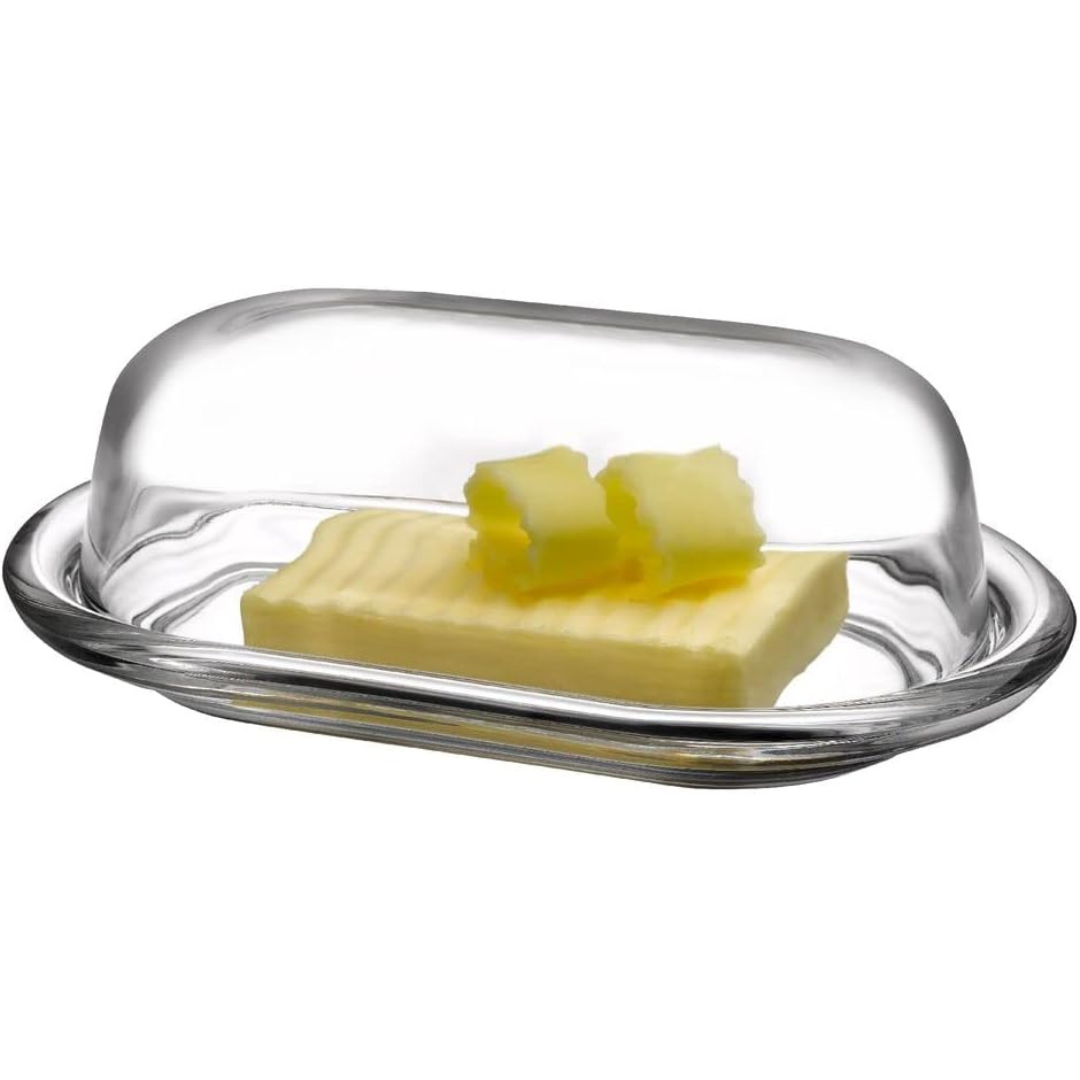 حافظة زبدة زجاجية من باشابهجة Pasabahce Glass Butter Container 98402